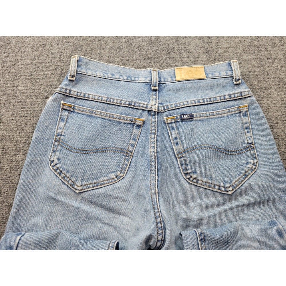 Vintage Lee Light Wash High Waisted Leg Denim Jeans Womens 27x28 Vintage Style